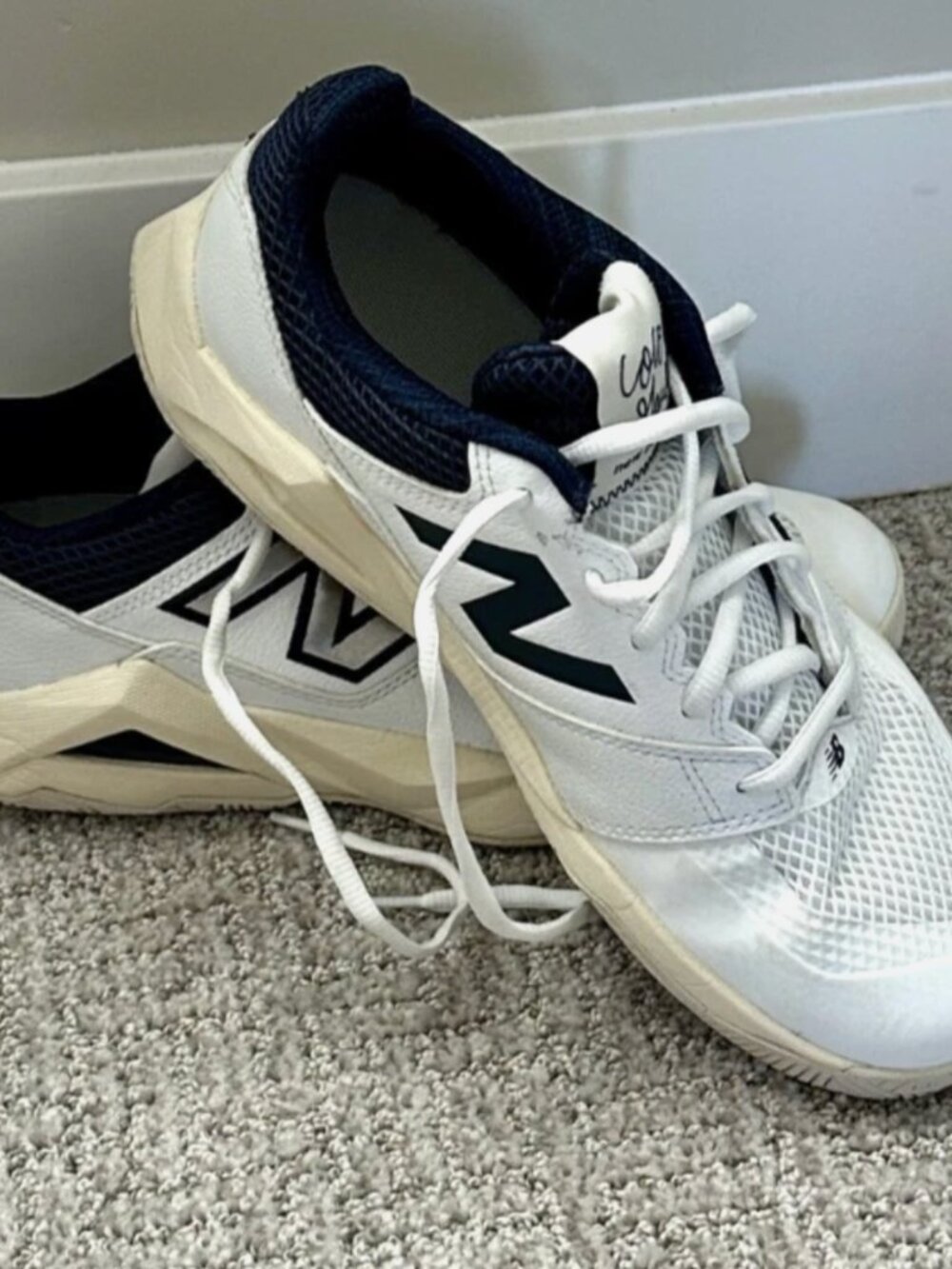 Size 9.5 - White New Balance Coco Delray Miami Open Tennis Shoe Excellent Cnd